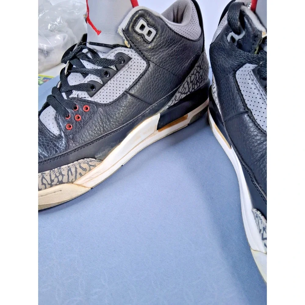 Nike Air Jordan 3 Retro OG Black Cement 2018 Men's Size 10 854262-001 Authentic